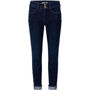 Salsa - Secret Push In - Cropped Skinny Fit Spijkerbroek - Donkerblauw