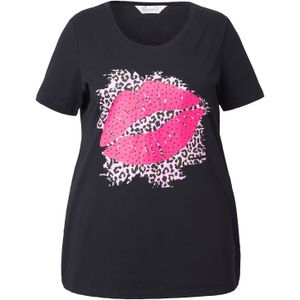 MIAMODA Shirt  pitaja roze / pastelroze / zwart