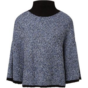 COMMA Cape  blauw / zwart / wit