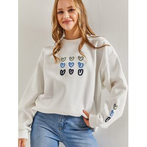 Bianco Lucci Sweatshirt  blauw / olijfgroen / zwart / wit