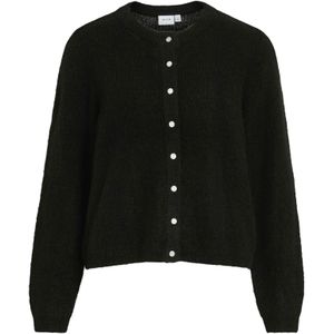 VILA Gebreid vest 'VILory'  zwart
