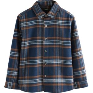 Next Overhemd  navy / bruin / mintgroen
