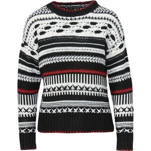 KOROSHI Trui  vuurrood / zwart / wit