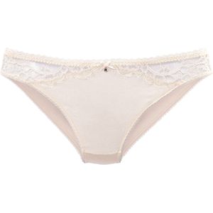 Lascana slip met zijde champagne