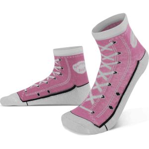 normani Sokken  rosa / wit