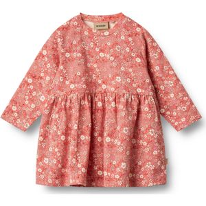 Jurk - Bloemenprint - Katoen - Ronde Hals - Lange Mouw