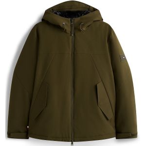 Tommy Hilfiger - Regular Fit - Functioneel Jack - Effen - Met Capuchon