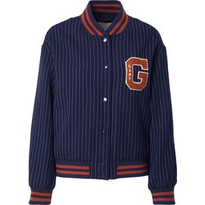 GANT Tussenjas  donkerblauw / cognac / wit