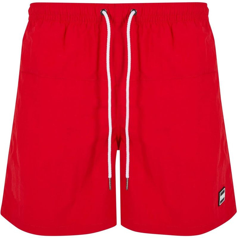 Urban Classics - Block - Zwemshort - Stedelijk Rood