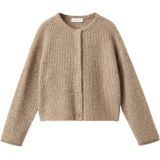 MANGO KIDS - Gebreid Vest - Bruin - Normale Pasvorm