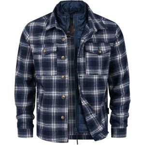 INDICODE JEANS Tussenjas  blauw / wit