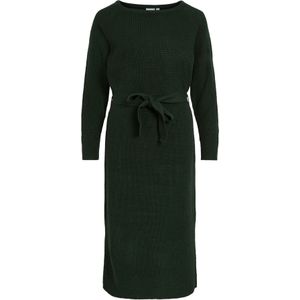 VILA Gebreide jurk 'VIBUBBA'  donkergroen