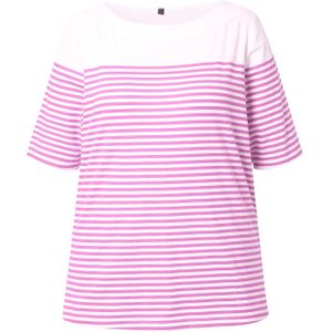 Ulla Popken Shirt  lichtroze / wit