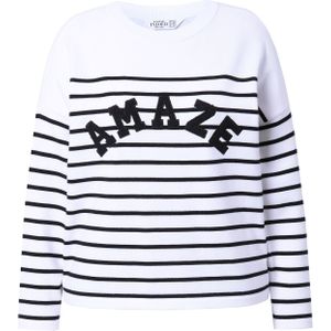 Studio Untold Sweatshirt  zwart / offwhite