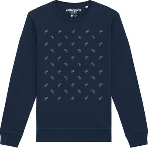 Watapparel Sweatshirt 'Fahrräder'  navy / wit