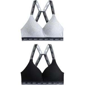 Next BH  lichtgrijs / zwart / wit