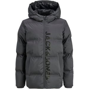 Jack & Jones Junior Tussenjas 'JJKAITO'  basaltgrijs / zwart