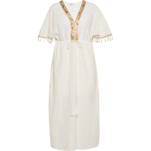 IZIA Strandjurk  blauw / goud / wit