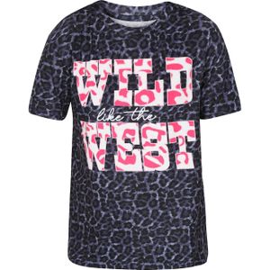 faina Shirt  basaltgrijs / lichtroze / zwart / wit