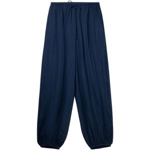 Bershka - Broek - Navy - Tapered - Lang/maxi