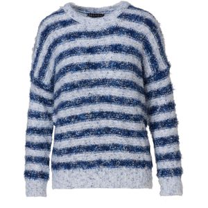 KOROSHI Trui  donkerblauw / wit gemêleerd