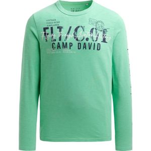 CAMP DAVID Shirt  marine / antraciet / mintgroen / wit