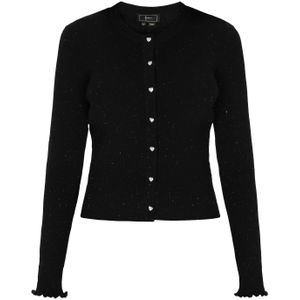 faina Gebreid vest  zwart