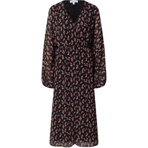 EDITED Jurk 'Adalee'  gemengde kleuren / rood / zwart
