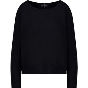 monari - Trui - Zwart - Knitwear - Lange Mouw