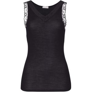 Hanro - Tanktop - Dames - Nauwsluitend Model - Met Kant - V-hals