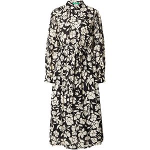 UNITED COLORS OF BENETTON Blousejurk  ecru / zwart