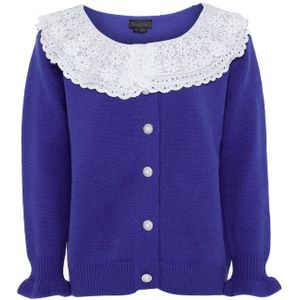 NAEMI Gebreid vest  kobaltblauw / wolwit