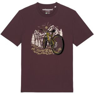 Watapparel Shirt  geel / wijnrood / zwart / wit