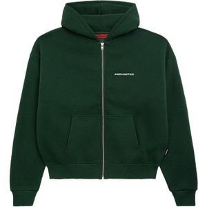 Prohibited Sweatvest  donkergroen / wit