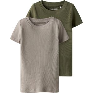TWO SOON Shirt  grijs / groen