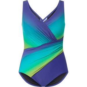 Ulla Popken Badpak  turquoise / indigo / groen / limoen