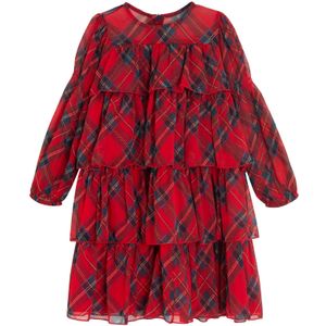 Cool Club Jurk  blauw / donkerblauw / rood