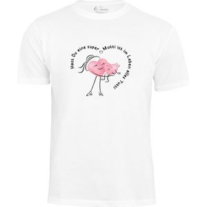 Cotton Prime Shirt 'Super Mutti'  oudroze / zwart / wit