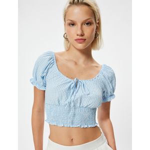 Koton Blouse  blauw / wit