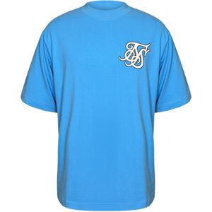 SikSilk Shirt  blauw / zwart / wit