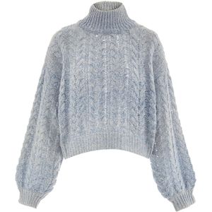 Sookie Trui  blauw gemêleerd