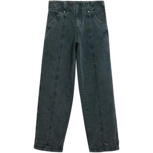 Rechte Broek - Effen - Regular Fit - Lang - Met Decoratieve Naden