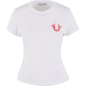 True Religion Shirt  pink / wit