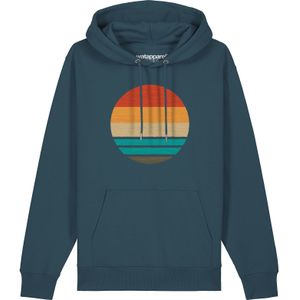 Watapparel Sweatshirt 'Retro Sunset Ocean'  petrol / gemengde kleuren