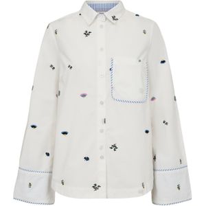 NÜMPH Shirt 'NUCHIRO'  gemengde kleuren / wit