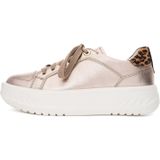 ARA - Sneakers - Beige - Laag - Uitneembare Zool - Snoersluiting - Glad Leer