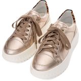 ARA - Sneakers - Beige - Laag - Uitneembare Zool - Snoersluiting - Glad Leer