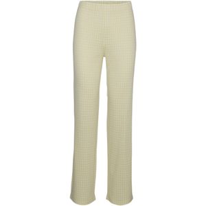 VERO MODA Broek 'Kida'  geel / wit