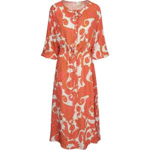 Little Black Dresses - 7/8 Arm - Ronde Hals - Paisleypatroon - Regular Fit - Roze