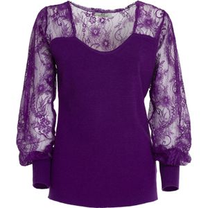 Influencer Trui  donkerlila